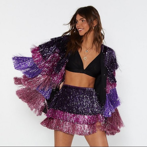 Nasty Gal Dresses & Skirts - Nasty Gal party crasher fringe set
